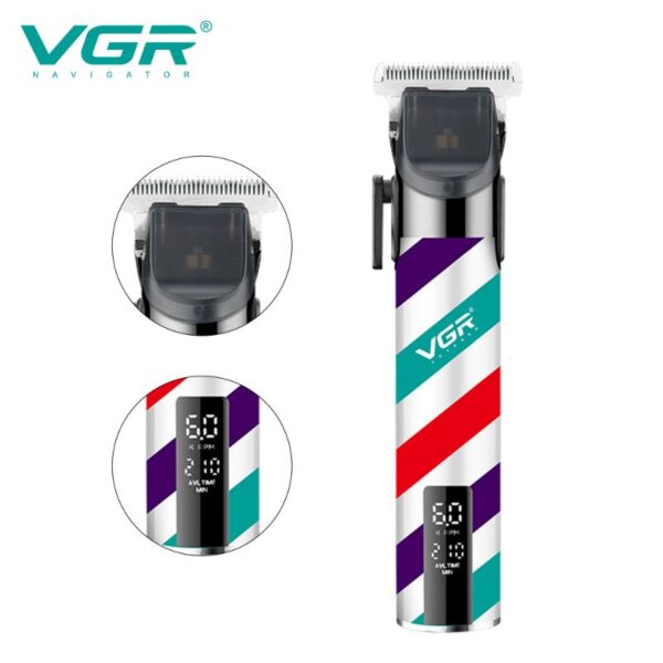 Máquina Cortar Pelo Clipper Recargable Vgr V-692 Cerámica - Image 6