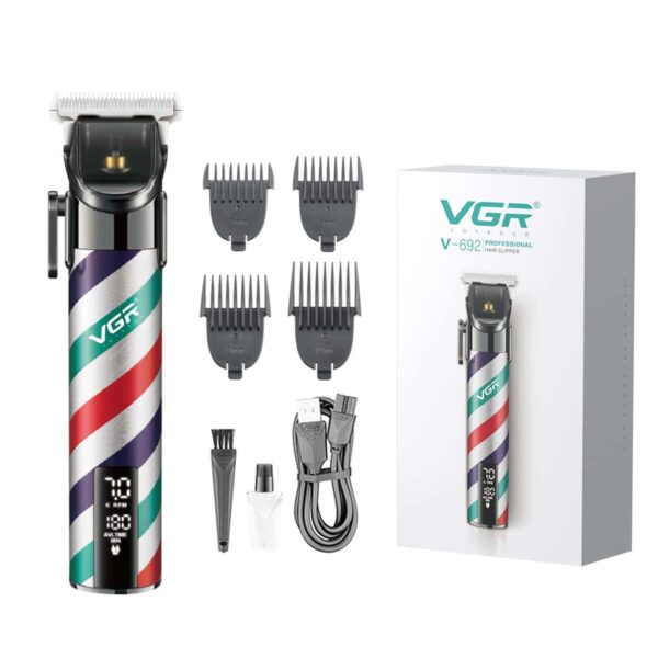 Máquina Cortar Pelo Clipper Recargable Vgr V-692 Cerámica