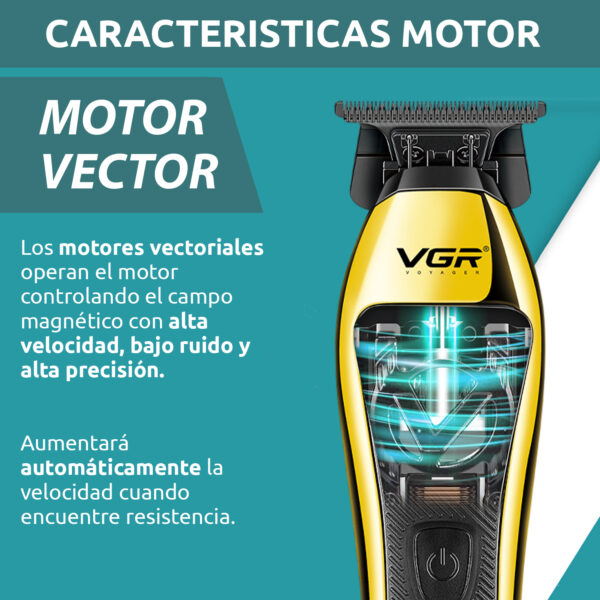 Patillera Profesional Vgr V-994 Metal Motor Vector 10000 Rpm - Image 3