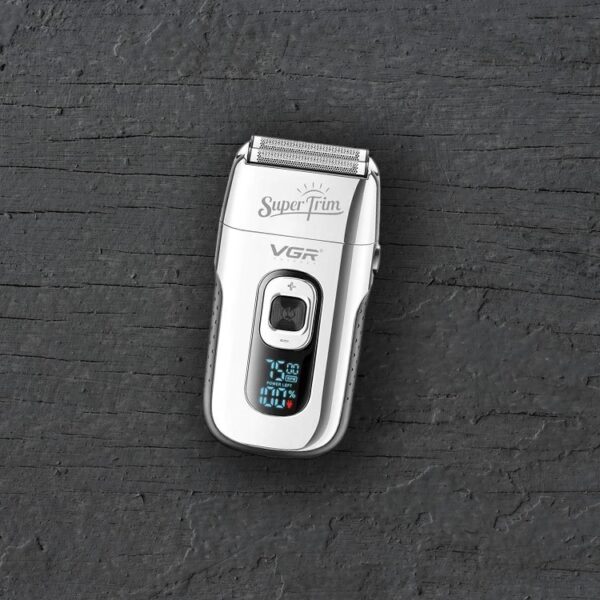 Afeitadora Eléctrica Hombre Trimmer Barba 2en1 Usb Vgr V-332 Plateado