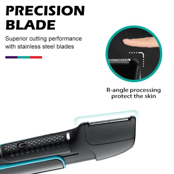 Cortadora Pelo Vgr V-602 Trimmer Extensible Corporal Luz Usb - Image 5