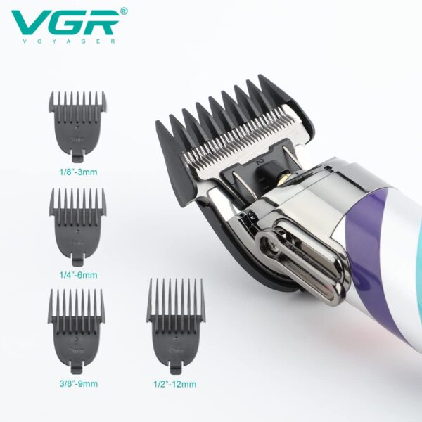 Máquina Cortar Pelo Clipper Recargable Vgr V-692 Cerámica - Image 3