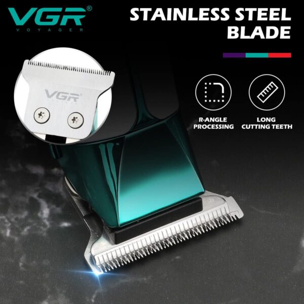 Máquina Corta Pelo Trimmer Patillera Vgr V-958 Recargable - Image 5