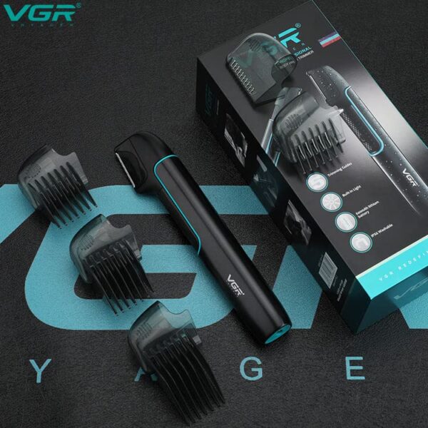 Cortadora Pelo Vgr V-602 Trimmer Extensible Corporal Luz Usb - Image 6