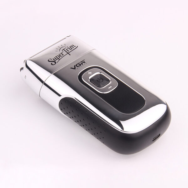 Afeitadora Eléctrica Hombre Trimmer Barba 2en1 Usb Vgr V-332 Plateado - Image 3