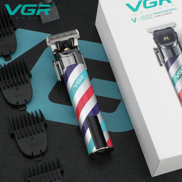 Máquina Cortar Pelo Clipper Recargable Vgr V-692 Cerámica - Image 4