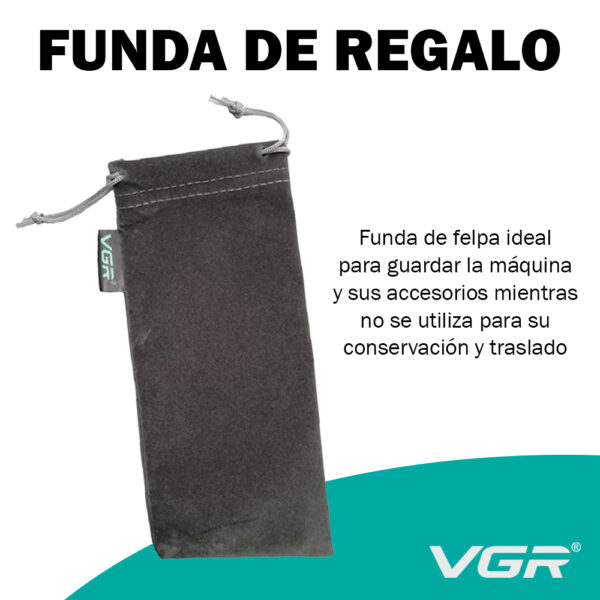 Máquina Trimmer Vgr V-960 Patillera Recargable 2 Velocidades Dorado - Image 8