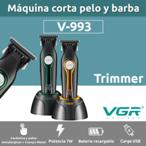 Cortadora Pelo Trimmer Vgr V-993 Metal 7500rpm Motor Bldc