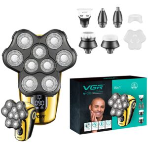 Afeitadora Eléctrica Grooming Kit 6en1 VGR V-396 Calva IPX7