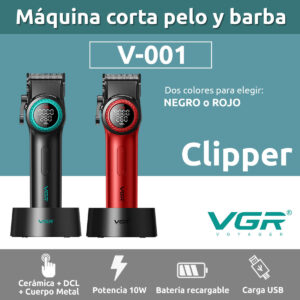 Máquina Barbería Profesional Corta Pelo VGR V-001 9000 RPM