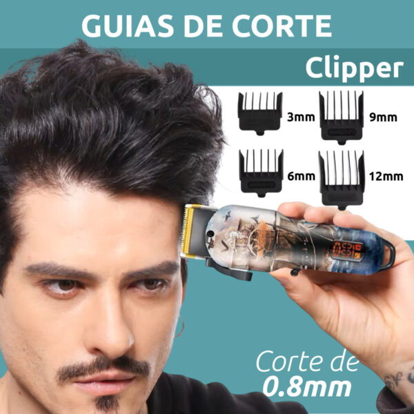 Máquina Cortar Pelo Vgr V-689 Usb Recargable 6000rpm Titanio - Image 5