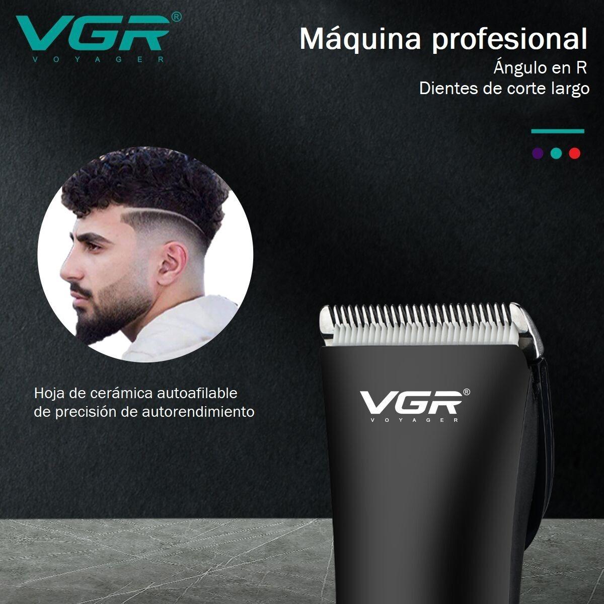 Maquina Corta Pelo Profesional Barba Clipper VGR V85 Recargable - Image 4