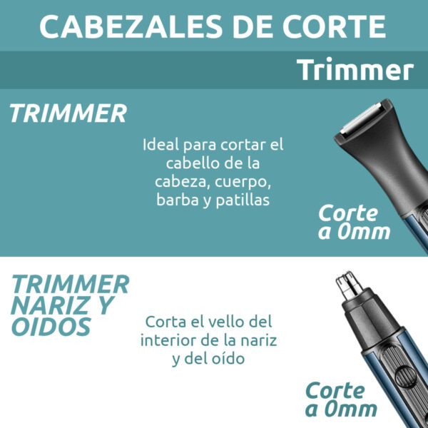 Máquina Trimmer Nariz Oído Patillera 2 En 1 Vgr V-626 Usb - Image 5