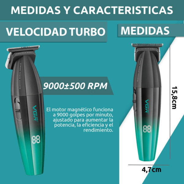 Máquina Patillera Profesional VGR V-906 Magnetico 9000 RPM - Image 7