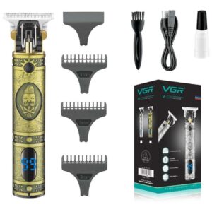 Maquina Corta Pelo Patillera Trimmer VGR V228 Profesional Recargable – Dorado