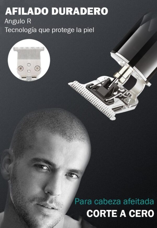 Maquina Corta Pelo Barba Calvo Trimmer VGR V-170 Recargable Usb - Image 5
