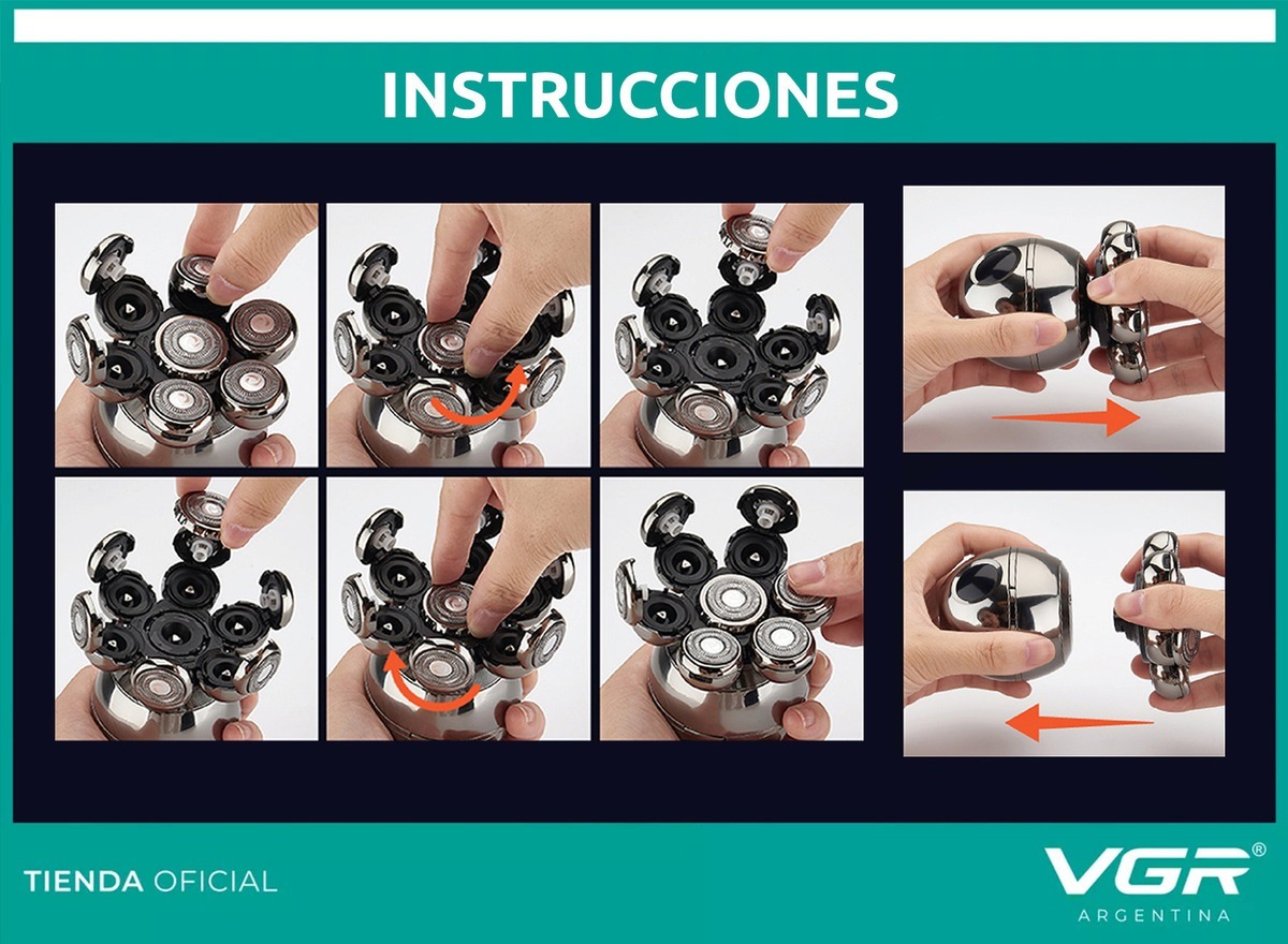 Repuesto Kit 5en1 Cortadora Pelo Shaver Nariz Vgr V-315 - Image 7