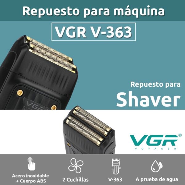 Repuesto Afeitadora Eléctrica 2en1 Vgr V-363 Afa Argentina - Image 2