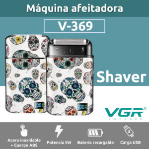 Afeitadora Eléctrica Vgr V-369 Portátil Inalámbrica Usb Ipx6