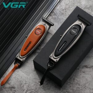 Maquina Corta Pelo Patillera Barba Trimmer VGR V-262 Recargable Usb – Naranja