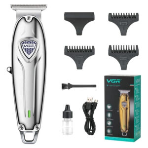 Máquina Cortar Pelo Patillera  VGR V-188 Metal Principiante Plateado