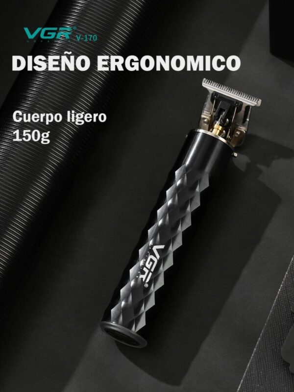 Maquina Corta Pelo Barba Calvo Trimmer VGR V-170 Recargable Usb - Image 2