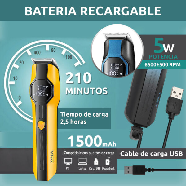 Grooming Kit Completo Profesional 13 En 1 Vgr V-173 Ipx7 - Image 3