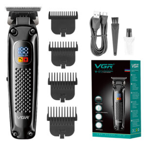 Máquina Patillera Profesional Recargable VGR V-972 Led Usb