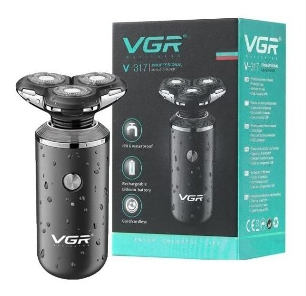 Afeitadora Shaver VGR V-317 Rasuradora Ipx6 Recargable Usb - Image 6