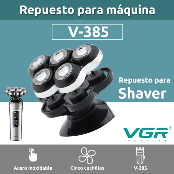 Repuesto Para Afeitadora Eléctrica Vgr V-385 Magnético - Image 2