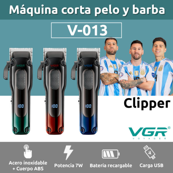 Máquina Cortar Pelo clipper Profesional VGR V-013 recargable - Image 2