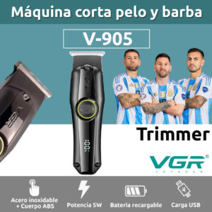 Cortadora Pelo Trimmer Patillera Vgr V-905 Turbo 6000 Rpm