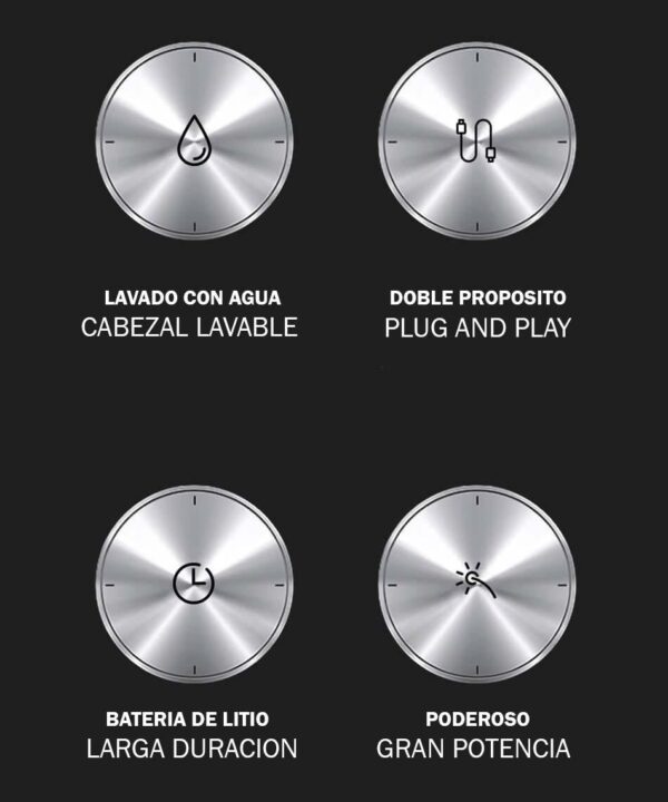 Maquina Corta Pelo Barba Trimmer VGR V-293 Recargable Usb Panel Led - Image 3