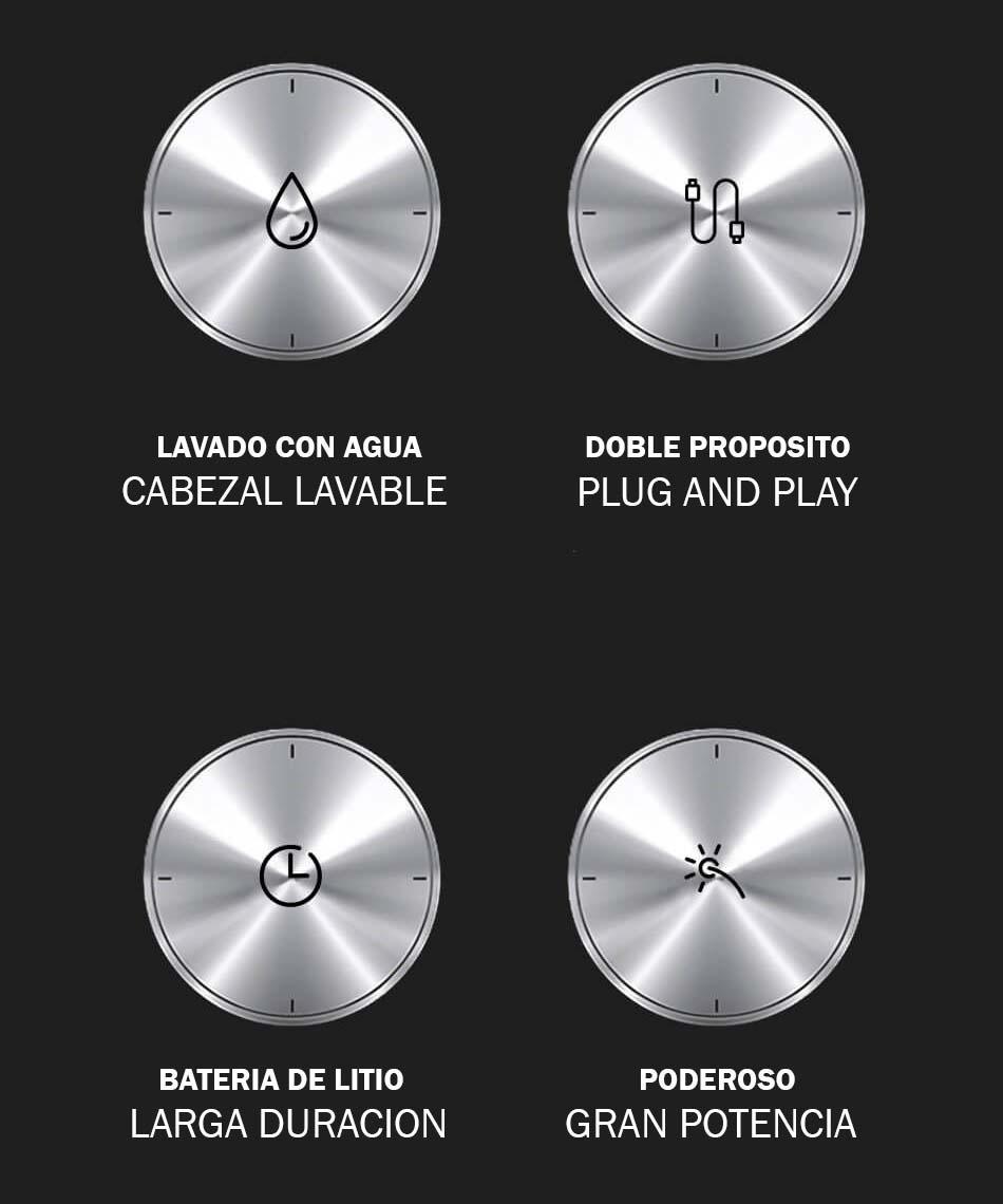 Maquina Corta Pelo Barba Trimmer VGR V-293 Recargable Usb Panel Led - Image 3