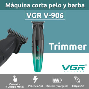 Máquina Patillera Profesional VGR V-906 Magnetico 9000 RPM