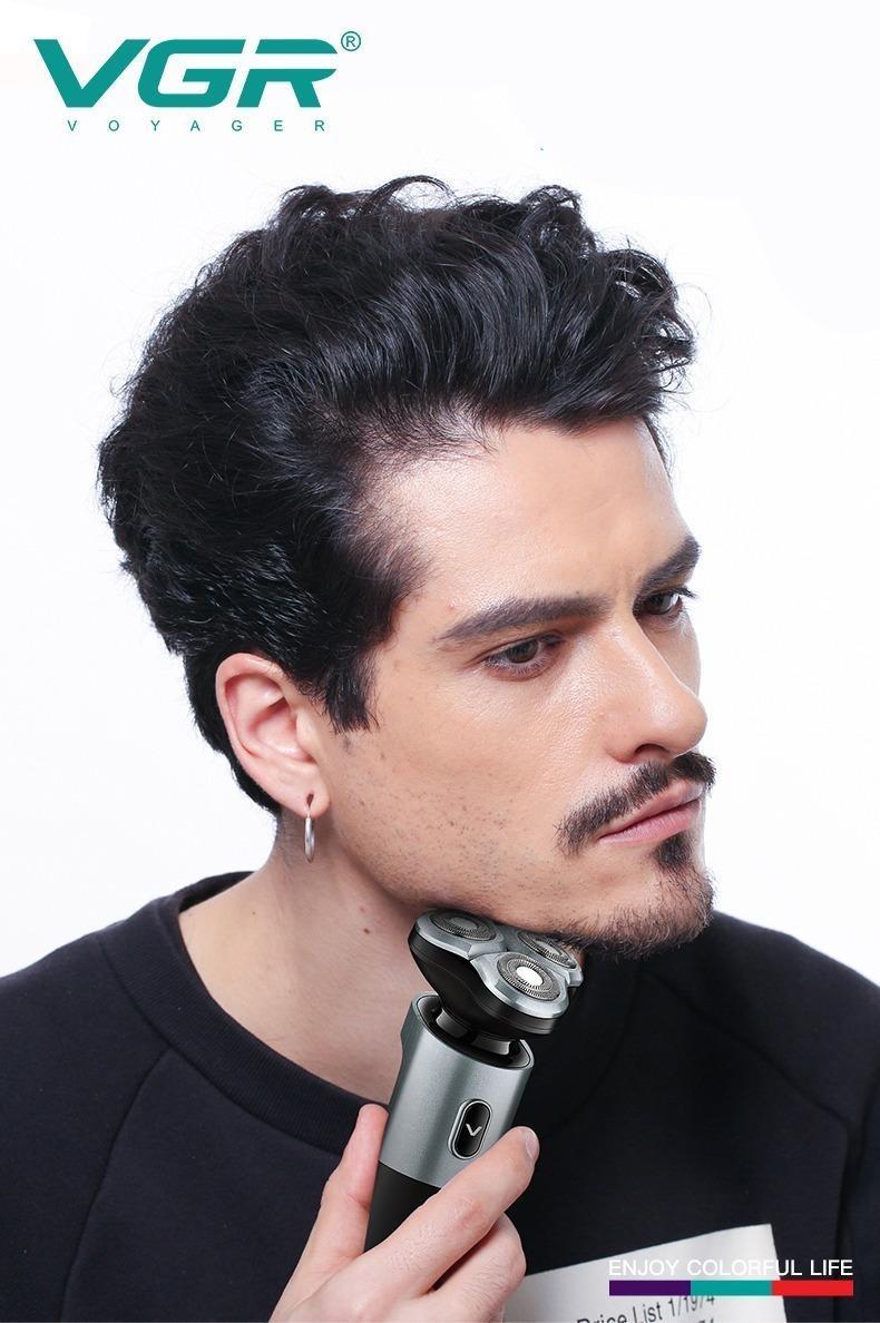 Afeitadora Eléctrica Shaver VGR V-343 Recargable Impermeable IPX7 - Image 6