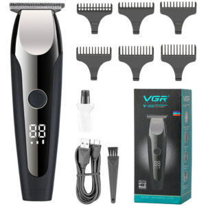 Máquina Patillera Profesional Recargable VGR V-059 Usb Led