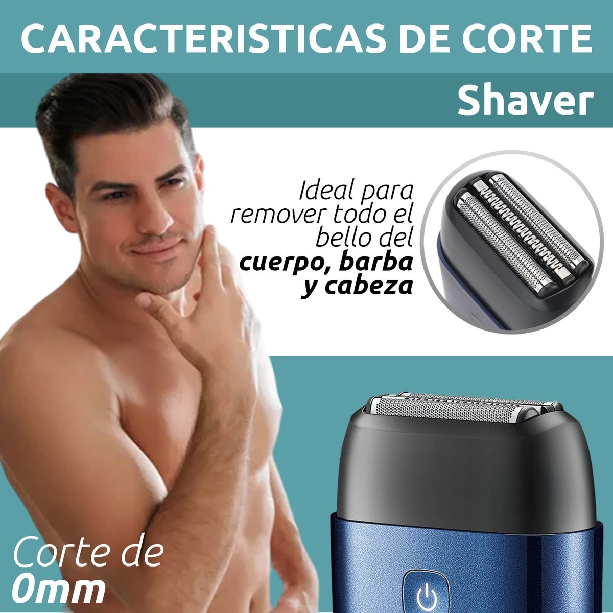 Afeitadora Eléctrica VGR V-340 Portatil Usb Triple Hoja IPX7 - Image 5