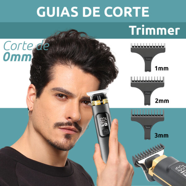 Máquina Patillera Profesional Recargable VGR V-985 Turbo Usb - Image 5