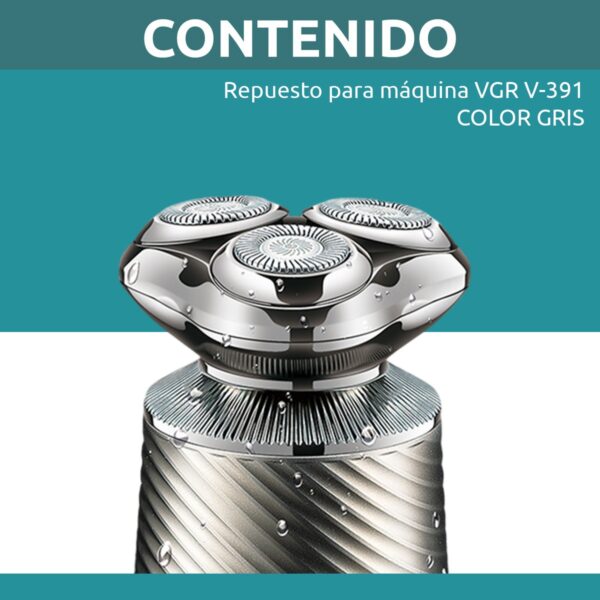 Repuesto Afeitadora Eléctrica Grooming Kit 3en1 VGR V-391 - Image 8