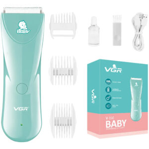 Máquina de Cortar Pelo Para Bebés Niños VGR V-150 Cerámica Verde Agua