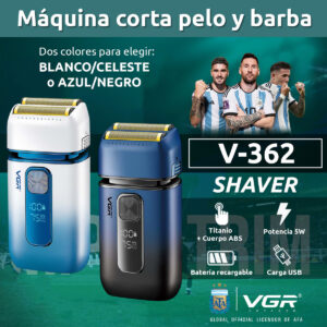 Afeitadora Eléctrica 2en1 Trimmer VGR V-362 AFA Argentina