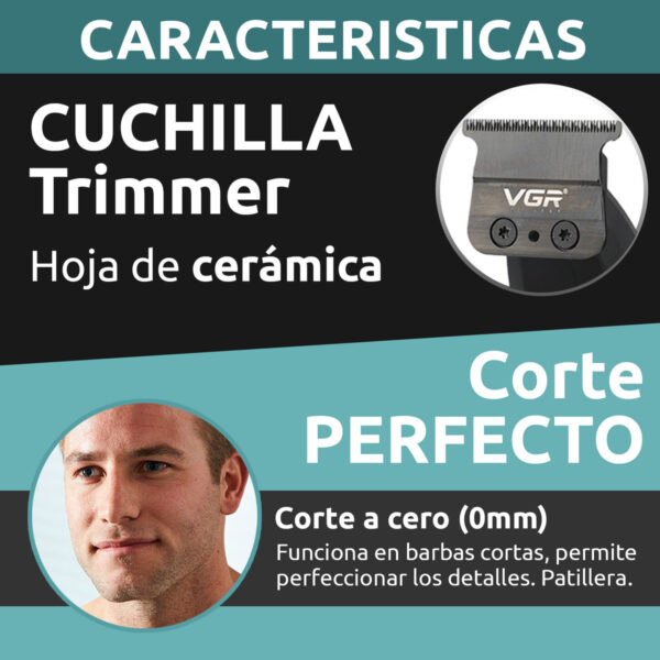 Máquina Patillera Profesional VGR V-906 Magnetico 9000 RPM - Image 6