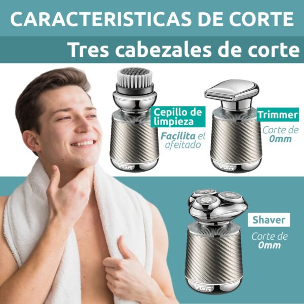 Repuesto Afeitadora Eléctrica Grooming Kit 3en1 VGR V-391 - Image 5