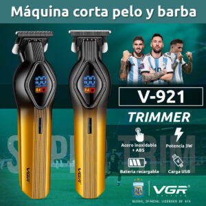 Máquina Patillera Profesional VGR V-921 Turbo AFA Argentina