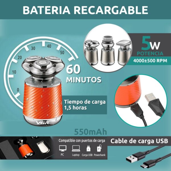 Repuesto Afeitadora Eléctrica Grooming Kit 3en1 VGR V-391 - Image 3