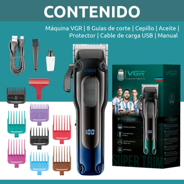Máquina Cortar Pelo clipper Profesional VGR V-013 recargable - Image 8