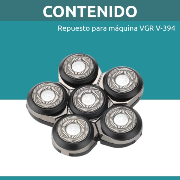 Repuesto Máquina Cortar Pelo Barba Vgr V-394 Grooming 7en1 - Image 8