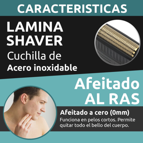 Máquina Afeitar shaver Eléctrica 2en1 Patillera VGR V-375 - Image 6