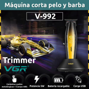 Máquina Patillera Pro Vgr V-992 Metal 9000rpm Motor Dc Turbo